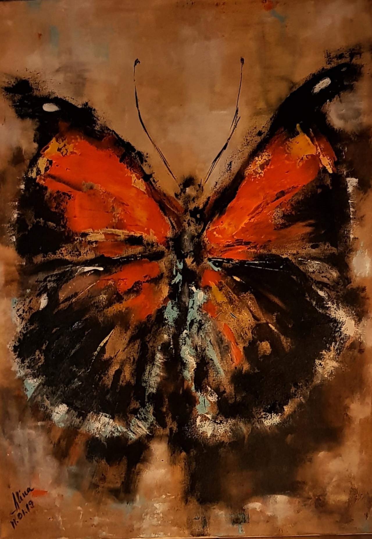 ArteDiAlina.com painting: you're my butterfly